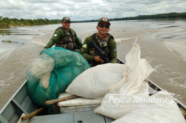 Pma Apreende Metros De Redes Durante Fiscaliza O No Araguaia Em